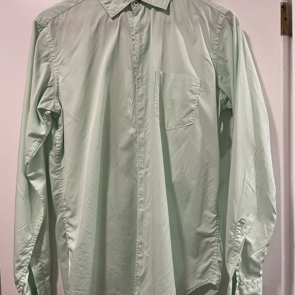 Stampd Light Green Collared Shirt